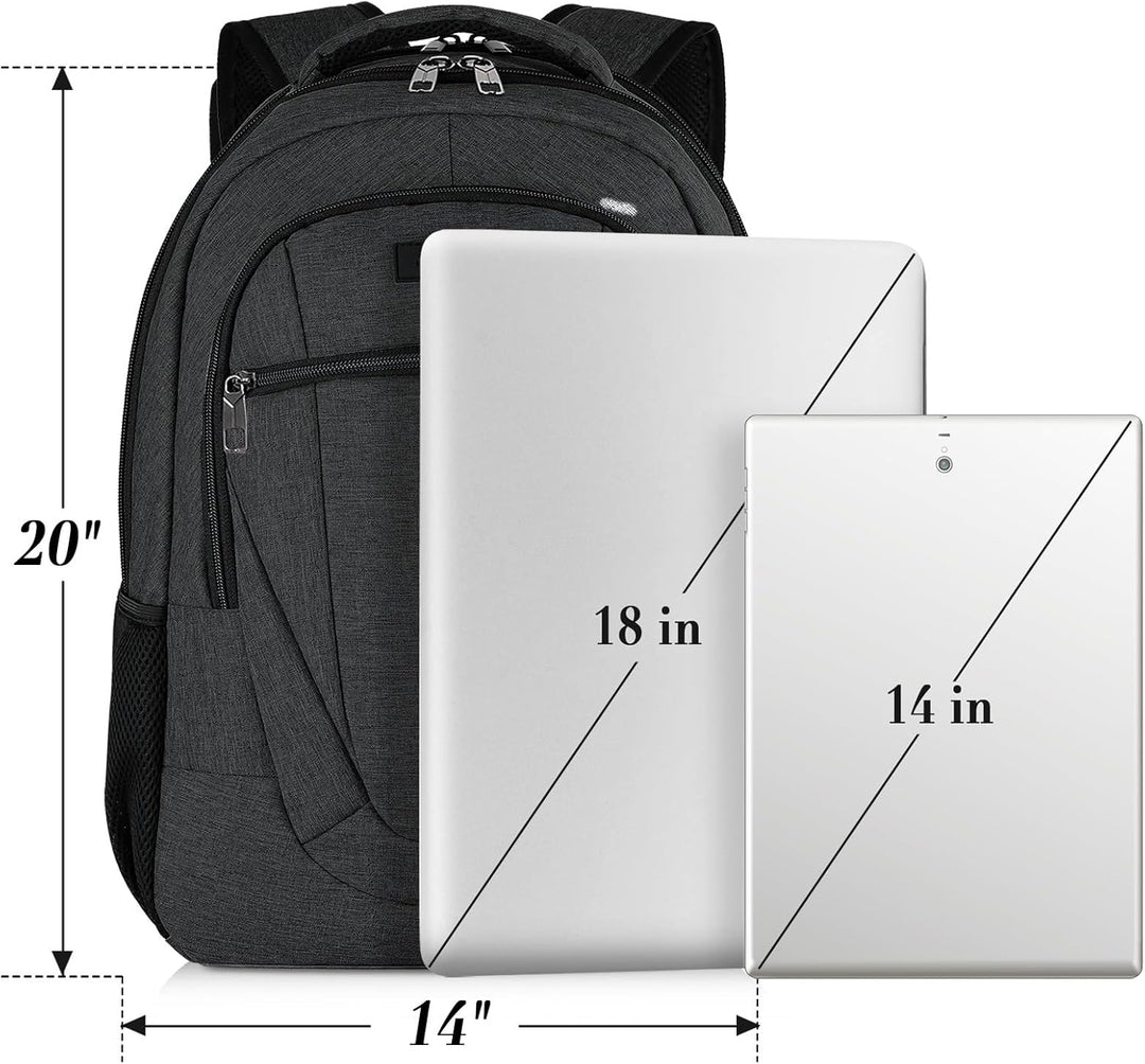 Mochila de viaje para laptop para hombres, mochilas escolares grand...