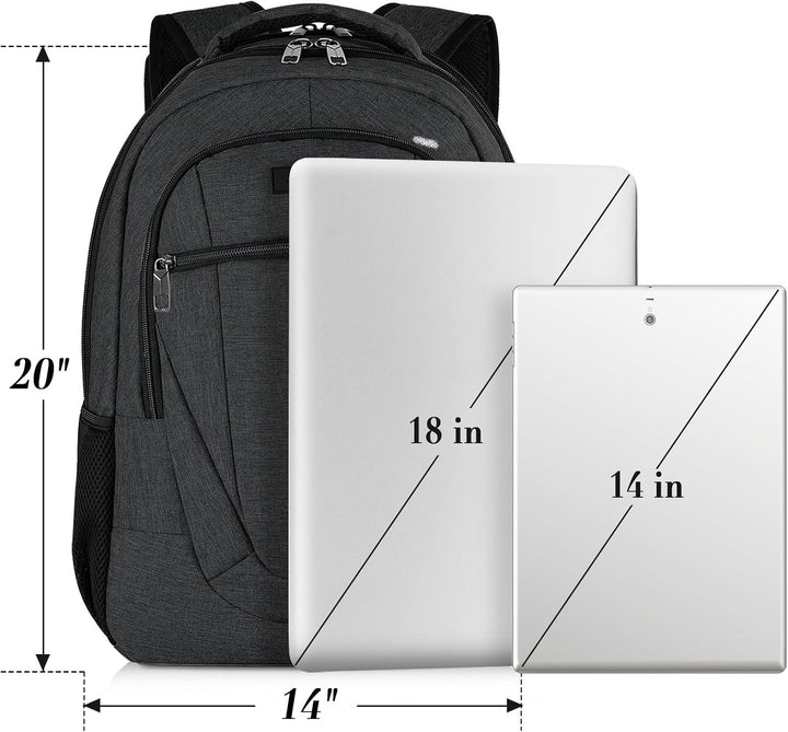 Mochila de viaje para laptop para hombres, mochilas escolares grand...