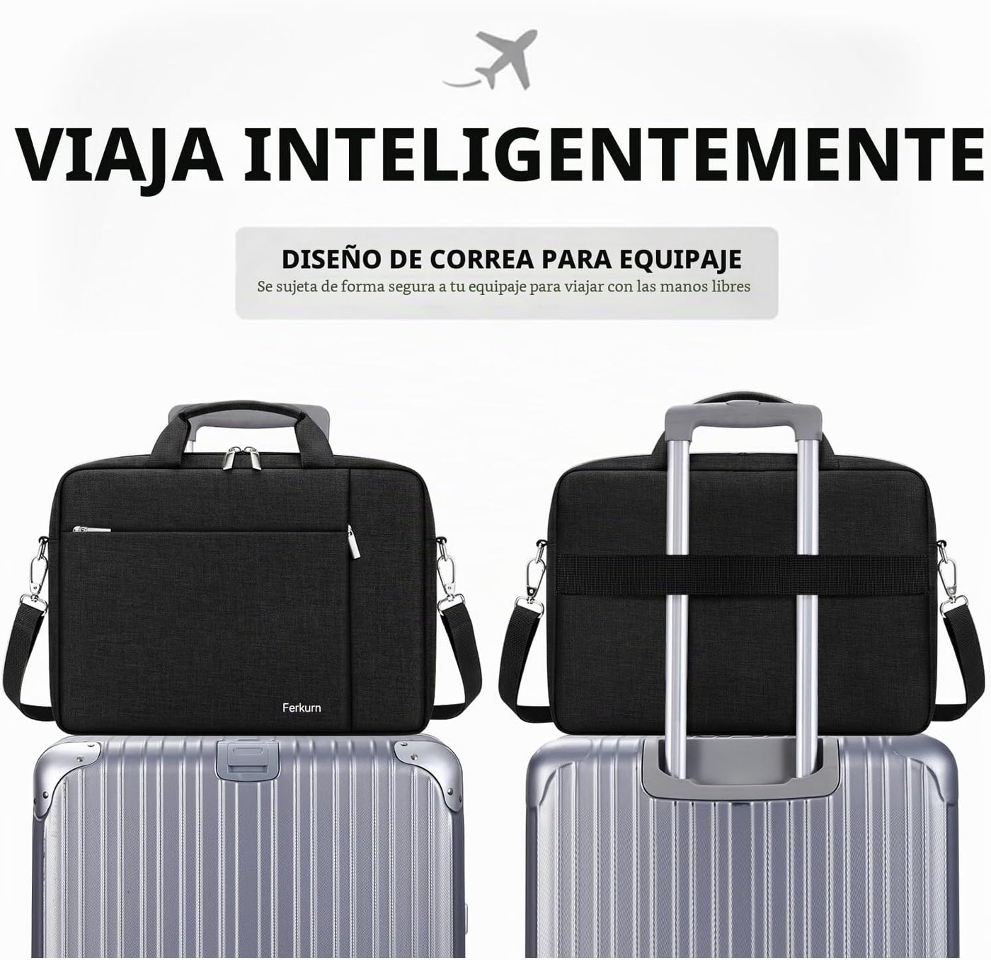Ferkurn Funda Bolsa para Laptop para Mujeres y Hombres Bolsa para C...