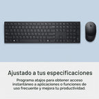 Dell Teclado y mouse inalámbricos avanzados - KM520 - Inalámbrico, interfaz de 2.4 GHz, Negro