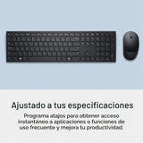 Dell Teclado y mouse inalámbricos avanzados - KM520 - Inalámbrico,...