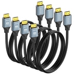 Paquete de 4 cables HDMI de 6 pies