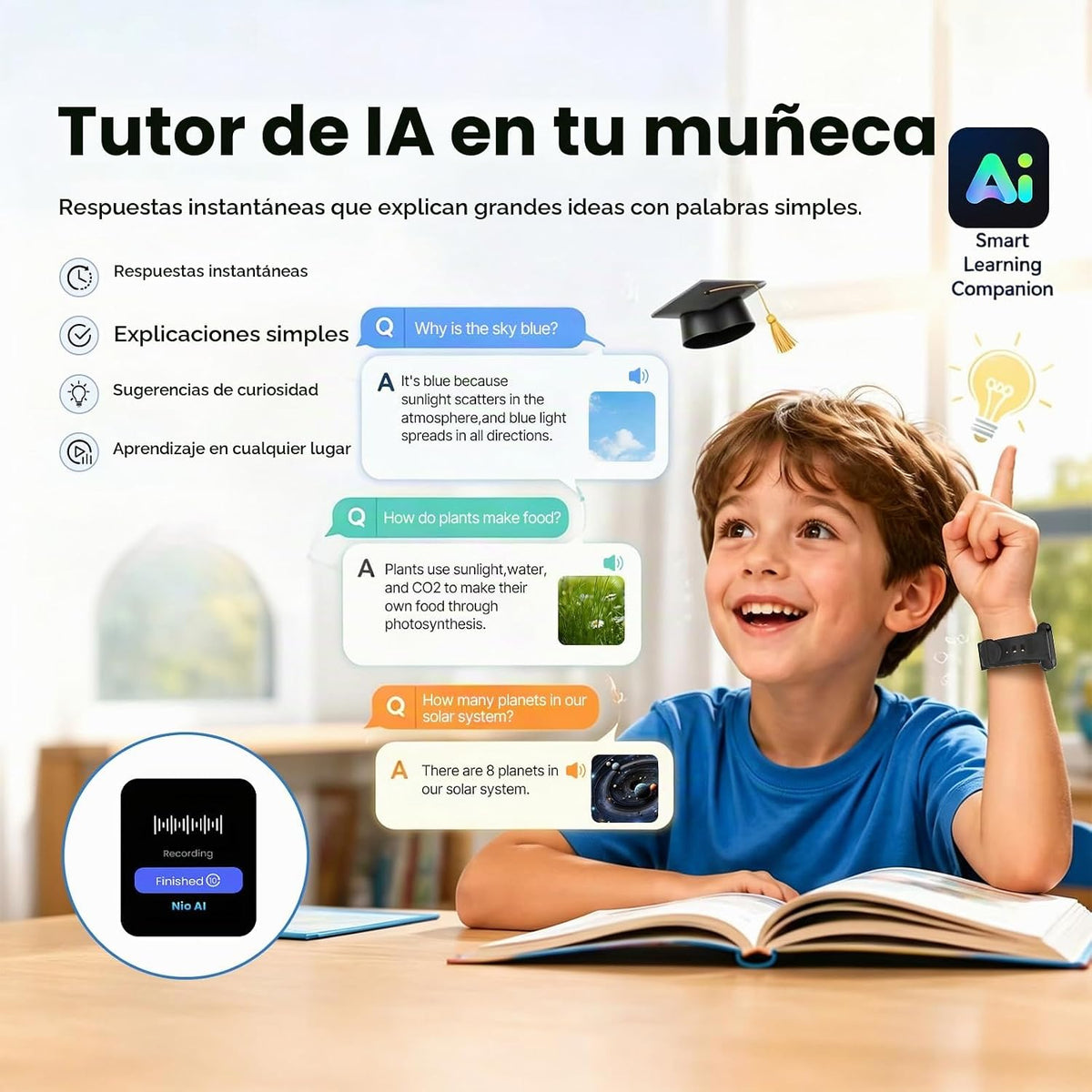 Reloj inteligente K9 para niños, 4G AI reloj inteligente para niños con rastreador GPS, reloj de teléfono, videollamadas, AMOLED de 1.78 pulgadas, SOS, modo escolar, IP68 impermeable