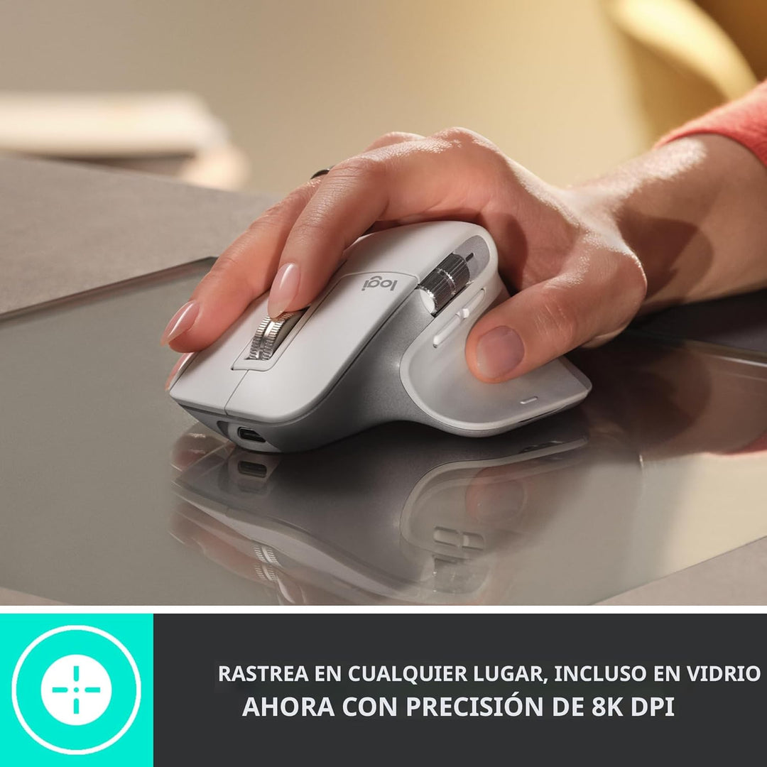 Logitech MX Master 3S Ratón Inalámbrico Edición Estándar con Recept...
