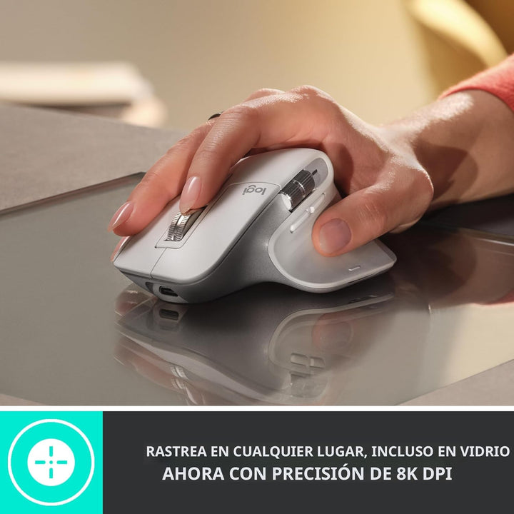 Logitech MX Master 3S Ratón Inalámbrico Edición Estándar con Recept...