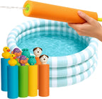 Water Blaster | Pistola de agua para niños, chorros de agua para niños, pistolas de piscina, pistola de chorro, paquete de 8 artículos esenciales de playa, juguetes de playa, chorro de piscina, juegos de verano