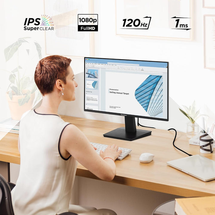 ViewSonic VA2448-MH Monitor de computadora de 24 pulgadas 1080p, pa...