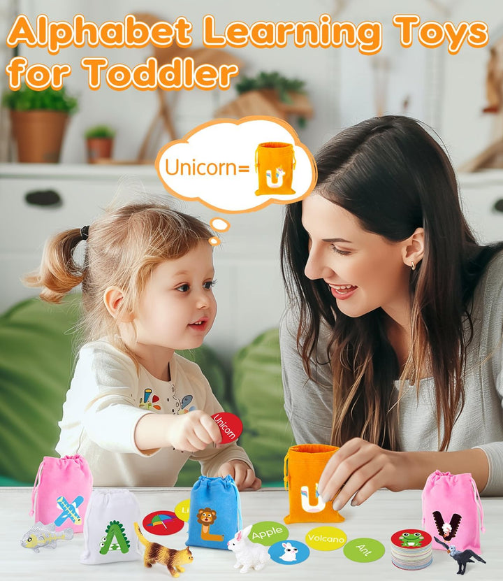 Juguetes de aprendizaje del alfabeto para niños pequeños, juego de...