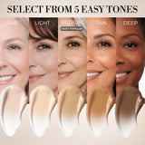 LUMINESS Liquid Mirage - Kit de base de maquillaje con ajuste de co...