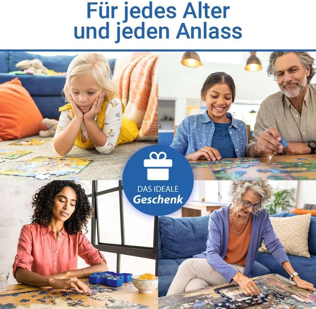 Ravensburger - Zodiac - Rompecabezas de 3000 piezas - Fantástica y bellamente cautivadora representación de los doce signos del zodiaco - Enmarcable - Calidad premium - Rompecabezas para adultos