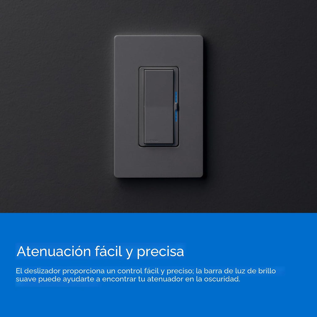 Lutron Caseta - Kit de atenuación inteligente de 3 vías; Diva Dimmer y Paddle Wireless Remote