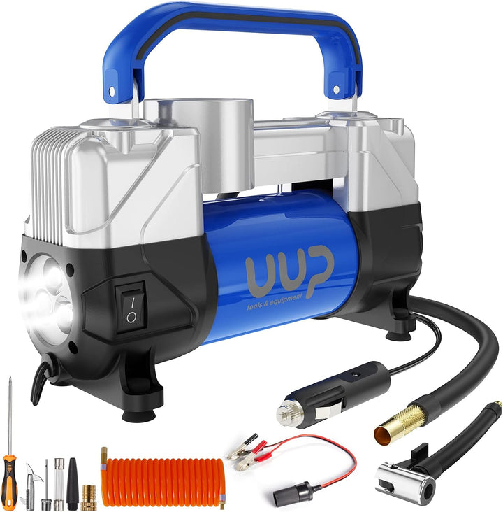 UUP Compresor de aire para inflador de neumáticos, 150PSI 12V CC, d...