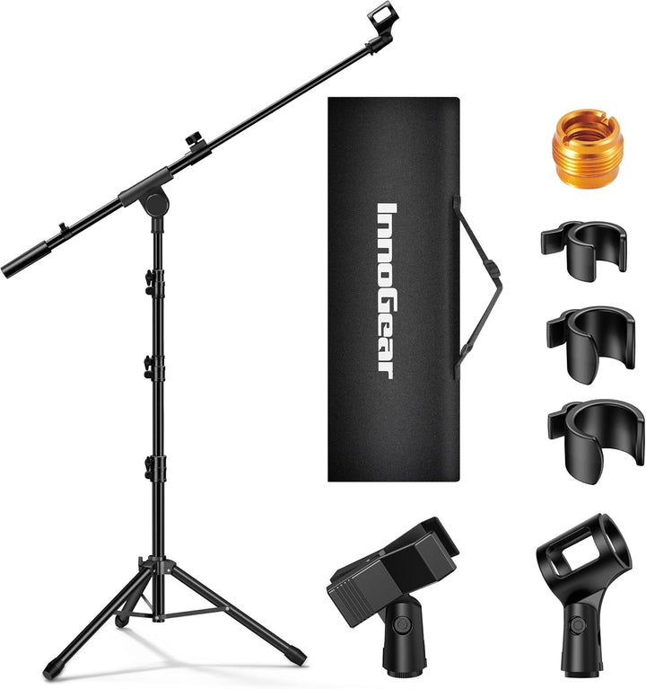 InnoGear Soporte para micrófono, trípode con brazo articulado, sopo...