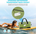 Gonex Bolsa de lona impermeable extra grande de 40 L, 60 L, 80 L, bolsa de lona seca de viaje, bolsa resistente con correas y asas duraderas para kayak, paddleboarding, navegación, rafting, pesca
