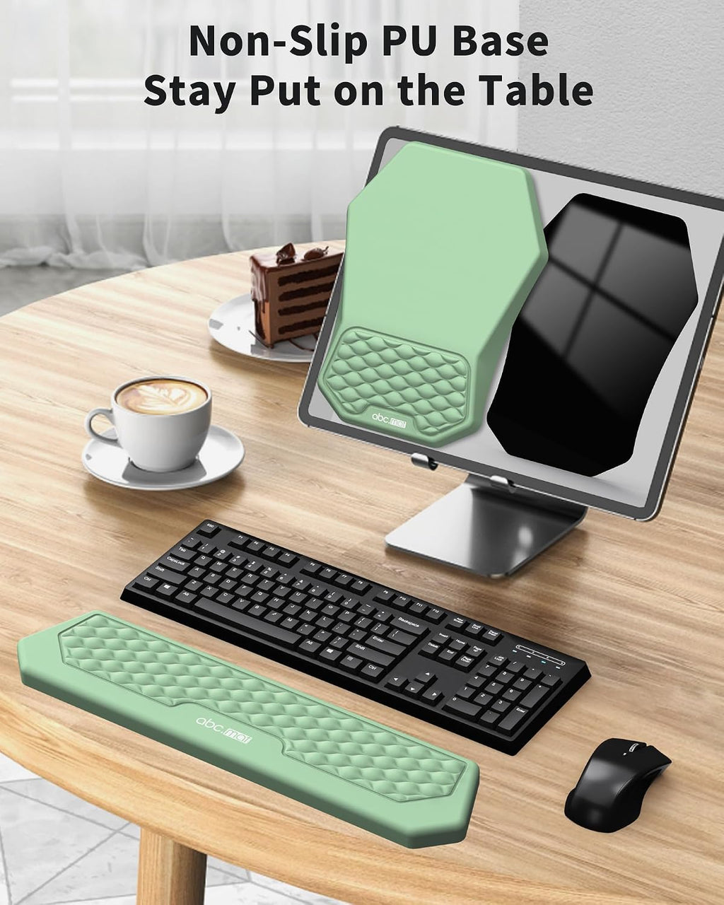 Juego de alfombrilla ergonómica para mouse con reposamuñecas y