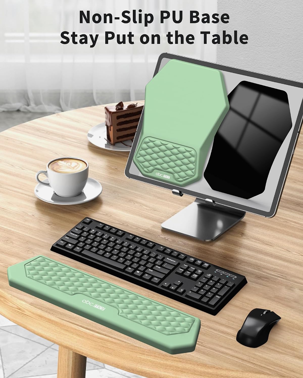 Juego de alfombrilla ergonómica para mouse con reposamuñecas y