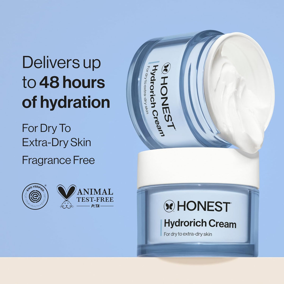 Honest Beauty Crema Hydrorich con ácido hialurónico + complejo de h...