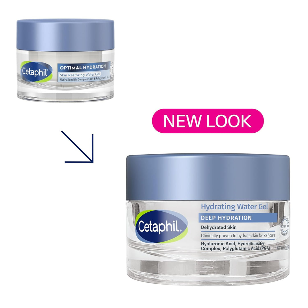 Cetaphil Gel de agua restaurador de piel de hidratación profunda co...