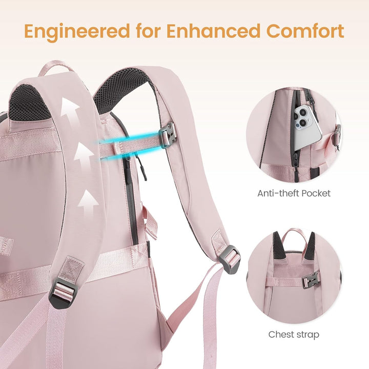 LOVEVOOK Mochila para hombre con bolsillo gigante para vaso, mochil...