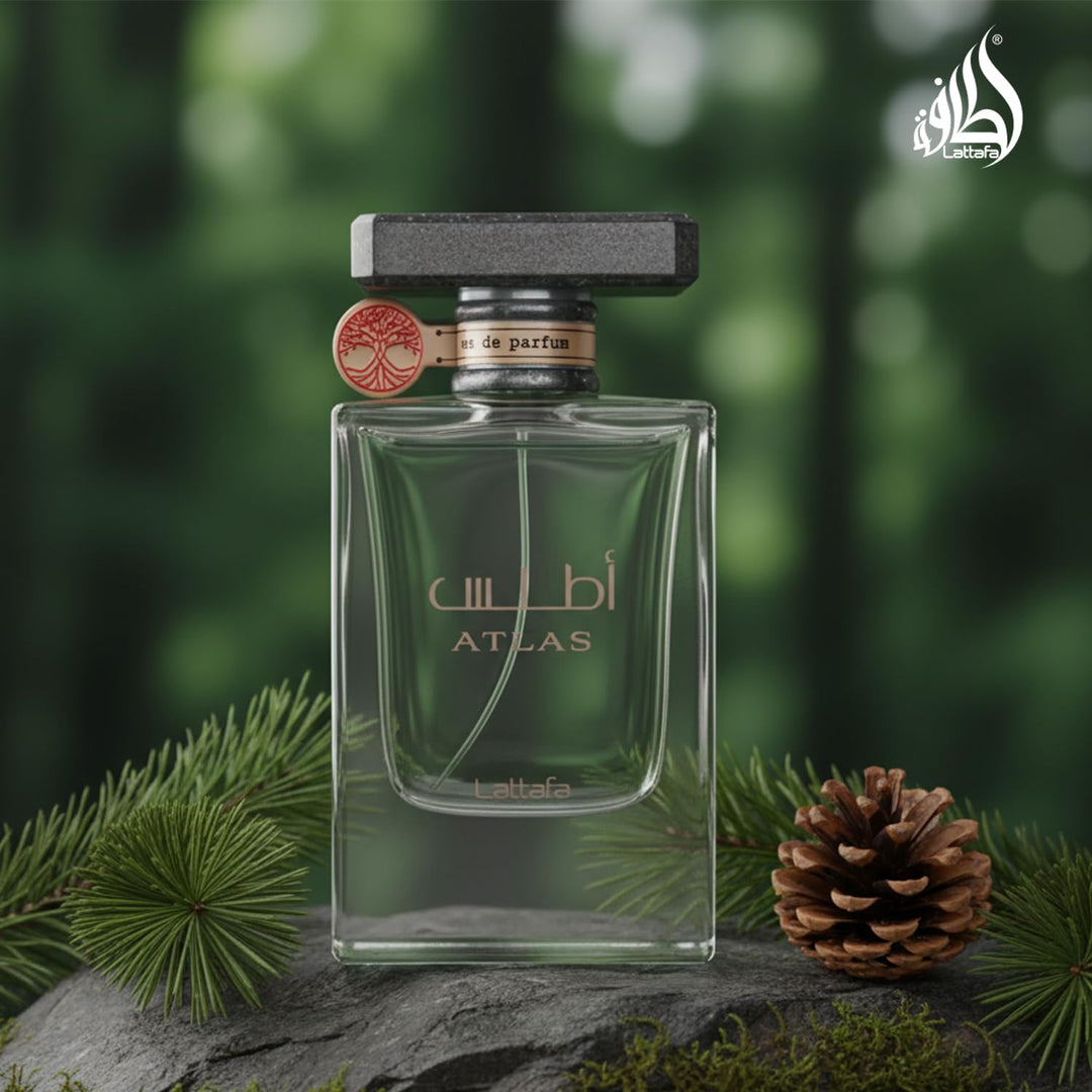 Lattafa Atlas Eau de Parfum Spray para Unisex, 1.85 onzas