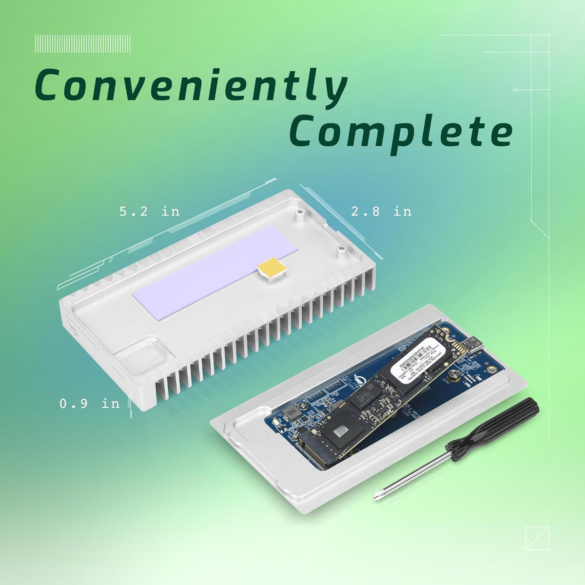 OWC Express 1M2 40Gb\/s SSD NVMe portátil USB4 (compatible con Thun...