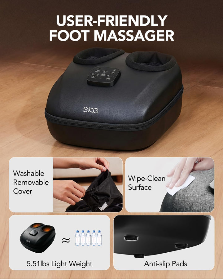 SKG YS100 Shiatsu - Masajeador de pies con calor y control remoto e...