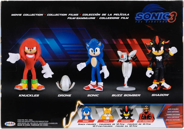 Sonic The Hedgehog 3 figuras de acción de película de 2.5 pulgadas,...