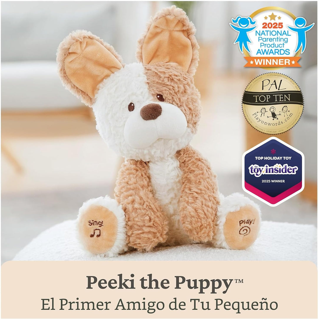 Gund Baby Peeki El Cachorro animado de peluche, juguete de peluche...