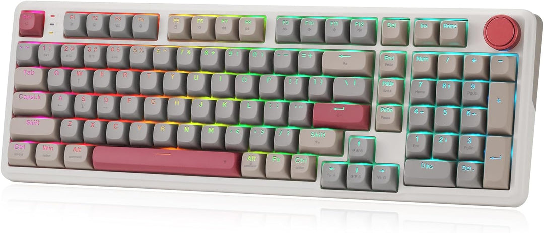 Redragon K768 PRO - Teclado para juegos RGB con junta inalámbrica d...