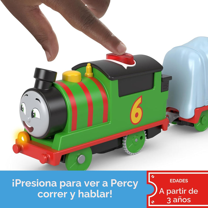 Thomas &amp; Friends Tren de Juguete Motorizado Talking Percy Locom...