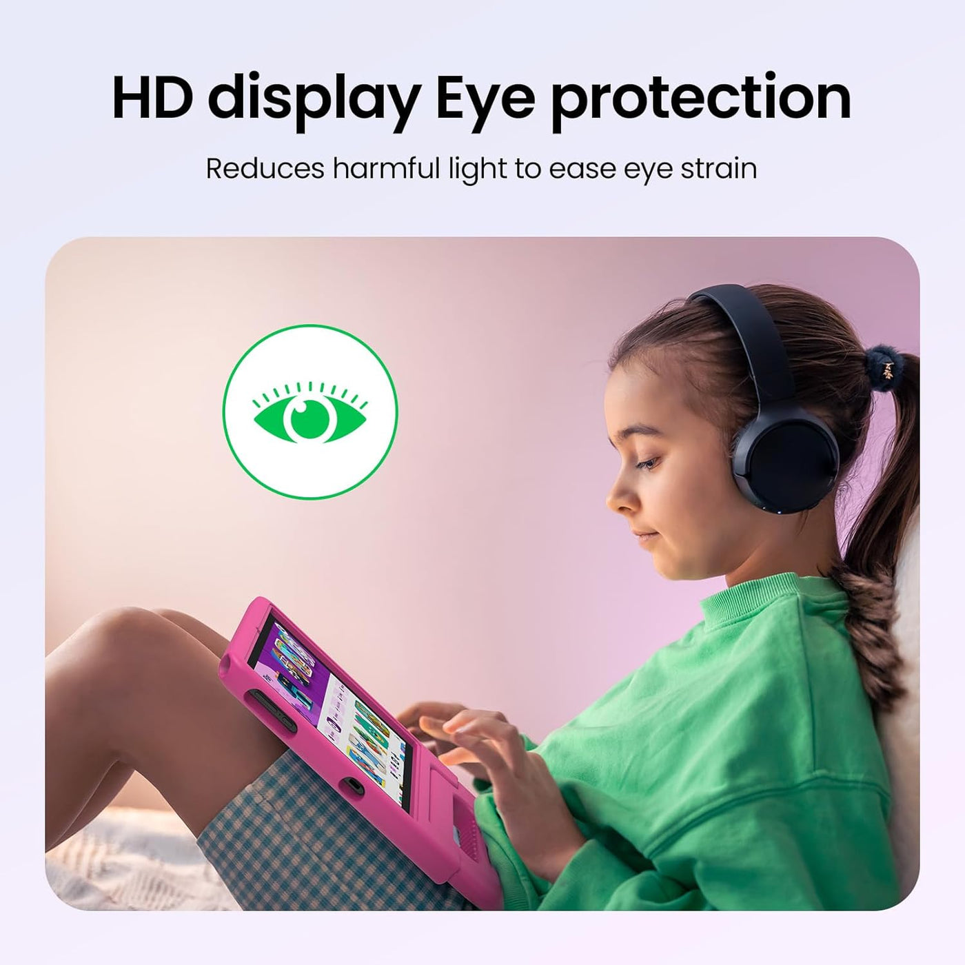 ApoloSignage 2025 Android 15 Tablet para niños, pantalla HD de 10 p...
