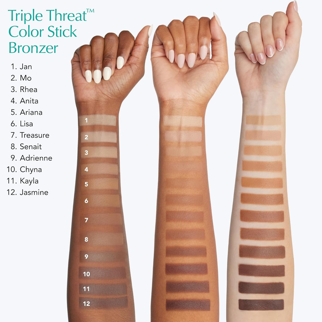 Thrive Causemetics Triple Threat Color Stick: Barra de bronceador y...