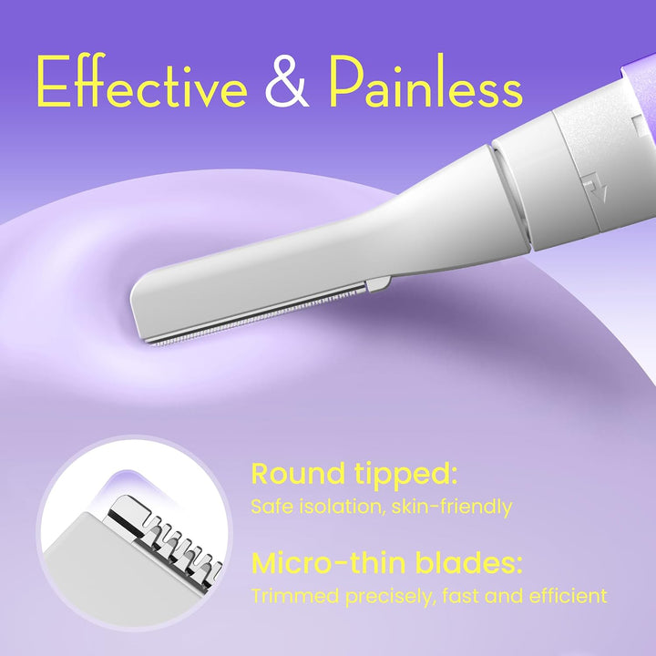 OLOV slim Depilación facial para mujeres, recortadora de cejas sin...