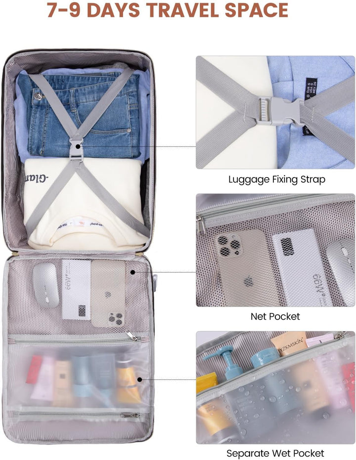 LOVEVOOK 50L - Mochila de viaje para mujeres y hombres, equipaje de...
