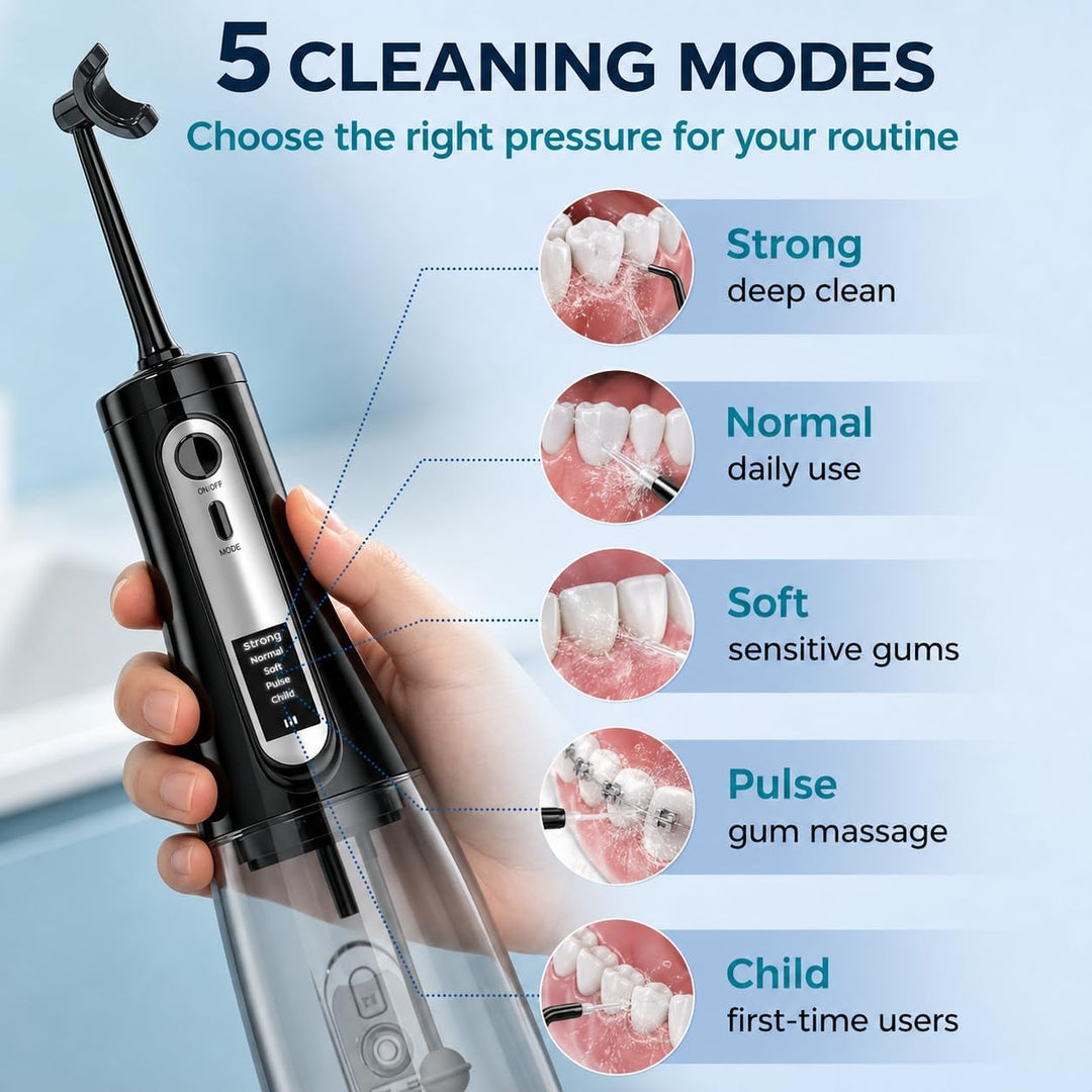 Selección de hilo dental de agua para dientes, hilo dental portátil...