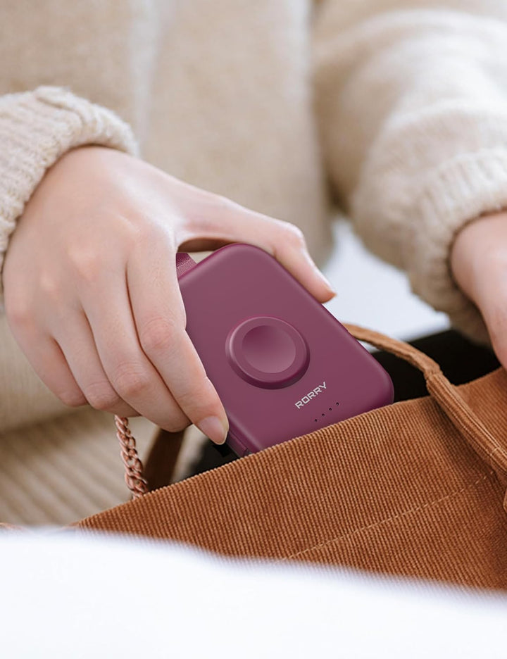 RORRY Cargador portátil de 5000 mAh ,batería externa con cables int...