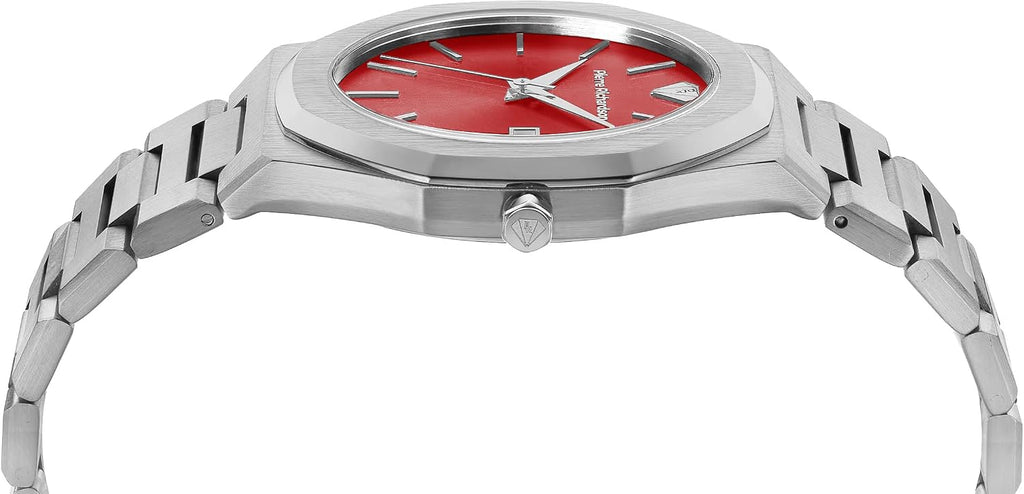 PIERRE RICHARDSON PR5428 Reloj de lujo para hombre – Movimiento de cuarzo japonés, acero inoxidable, 41mm, 5ATM resistente al agua, cristal de zafiro resistente a los arañazos – Reloj de vestir