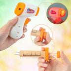 EFO SHM Kit de médico para niños, 34 piezas para niños pequeños de 3 a 5 años con bolsa de almacenamiento médico y estetoscopio real, para niños y niñas, divertido juego de rol, juego de doctor para