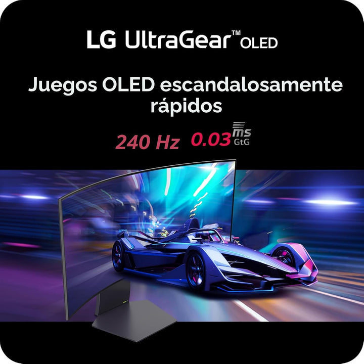 LG 34GS95QE Monitor de juegos Ultragear OLED curvo de 34 pulgadas W...