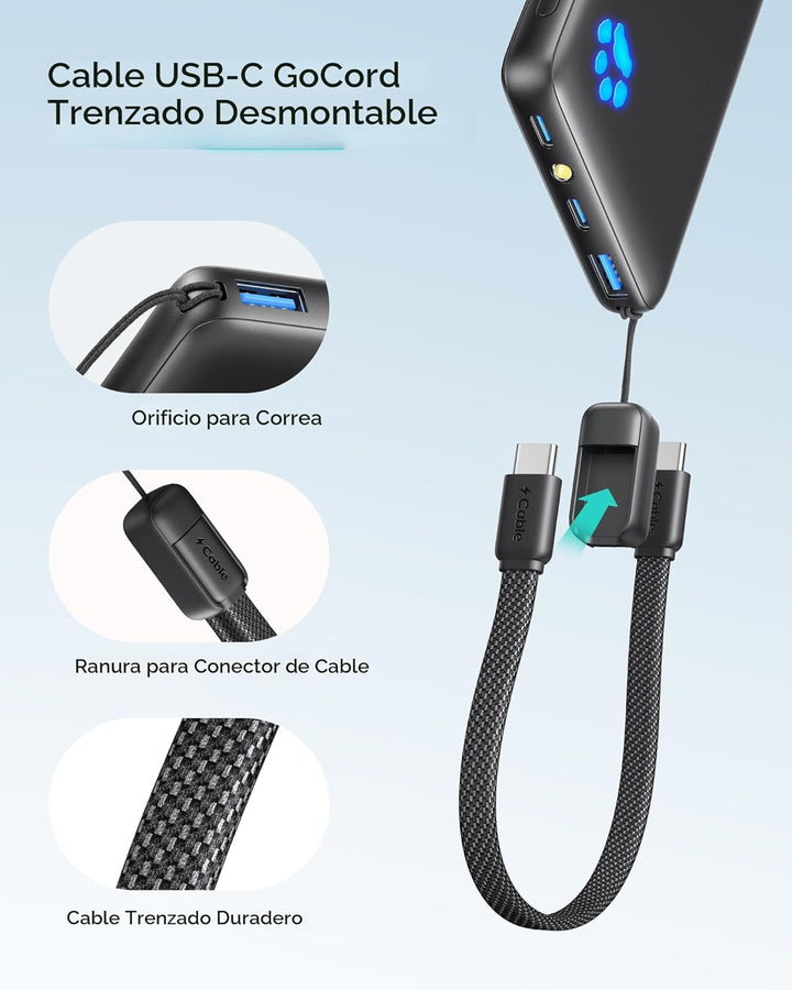 INIU Cargador portátil, Banco de energía ultra delgado de 10000mAh...