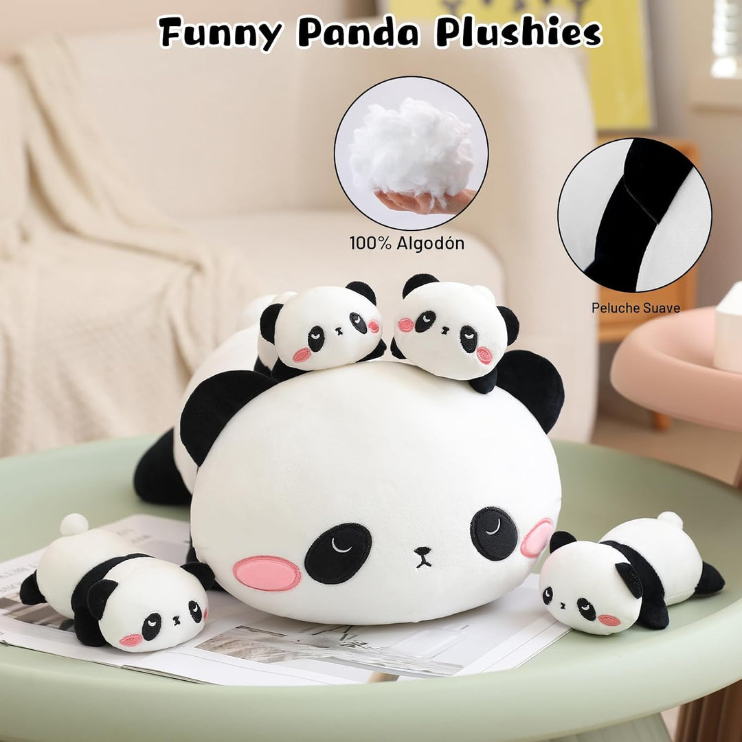 TOYSYM Panda de peluche lindo con almohada de peluche de panda de 4...
