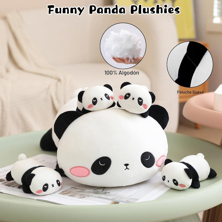 TOYSYM Panda de peluche lindo con almohada de peluche de panda de 4...