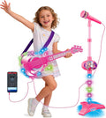 Juego de guitarra eléctrica y micrófono para niños, juguete musical, regalo