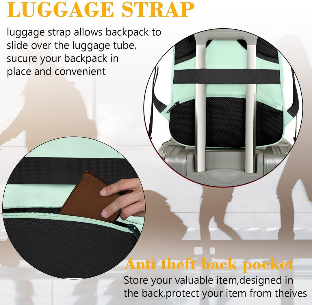 MATEIN Mochila para laptop de 15.6 pulgadas con puerto de carga USB...