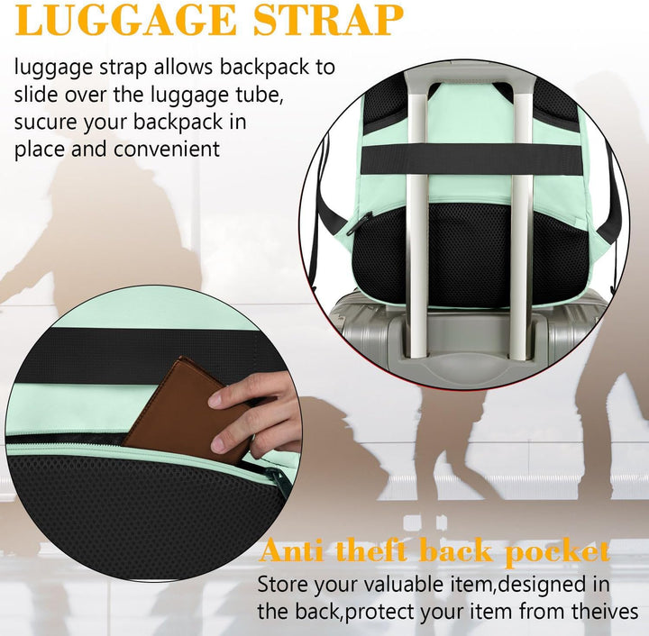 MATEIN Mochila para laptop de 15.6 pulgadas con puerto de carga USB...
