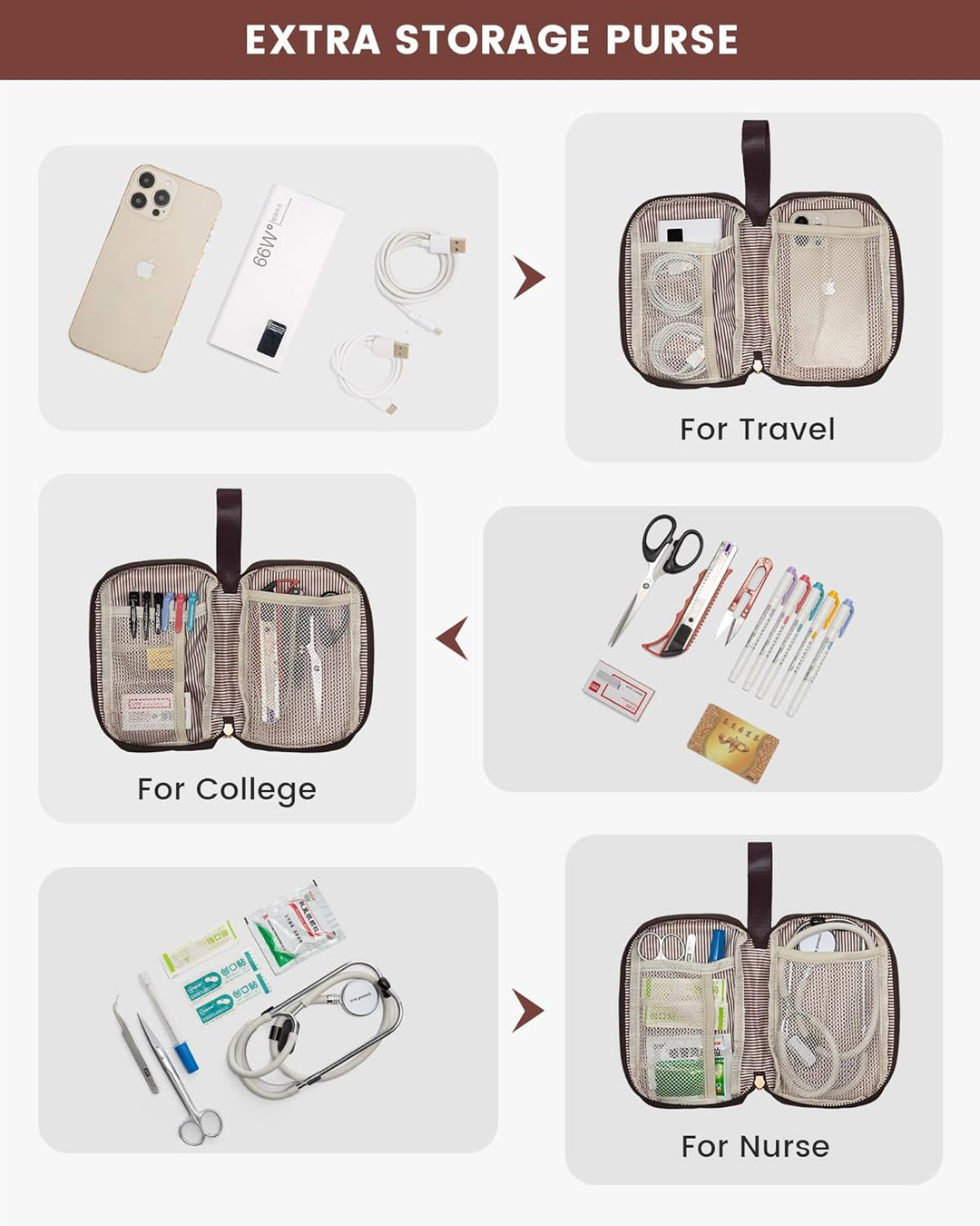 LOVEVOOK Mochila para laptop para mujer, bolsa de trabajo de 15.6 p...