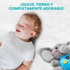 STEAM Life Peluche Musical Elefante con Luces, Bebés 0-36 Meses, Gris