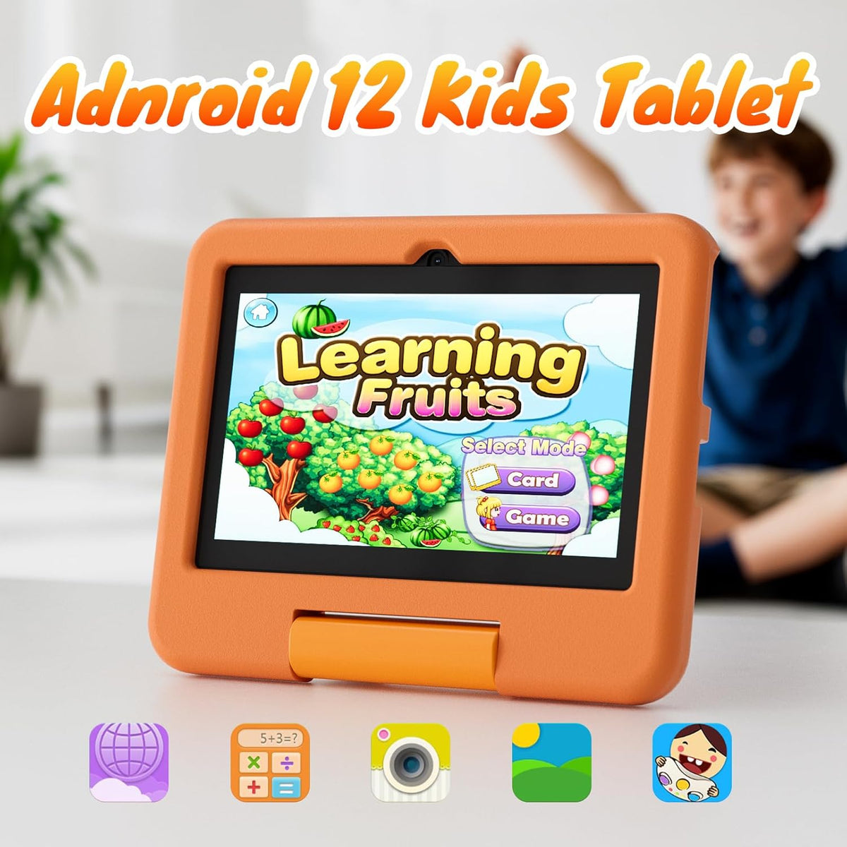 CUPEISI Tableta Android de 7 pulgadas con estuche, 4GB RAM 32GB