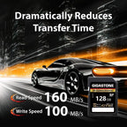 [Recuperación de datos gratuita de 5 años] Tarjeta SD GIGASTONE de 128 GB, paquete de 2 unidades, cámara 4K extrema, UHS-I A2 V30 U3 C10 SDXC de alta velocidad, velocidad de hasta 170 MB/s, compatible