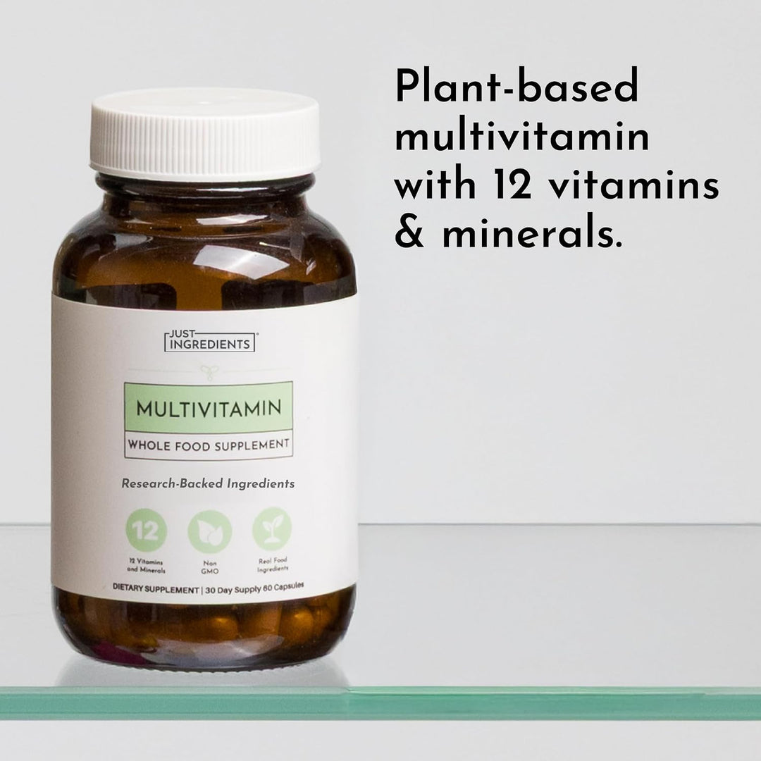 JUST INGREDIENTS Suplemento multivitamínico a base de plantas, cáps...